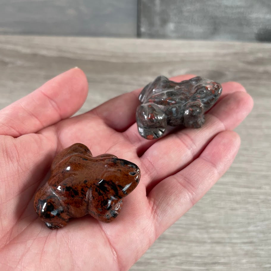 gemstone frog totem animals for gift stores