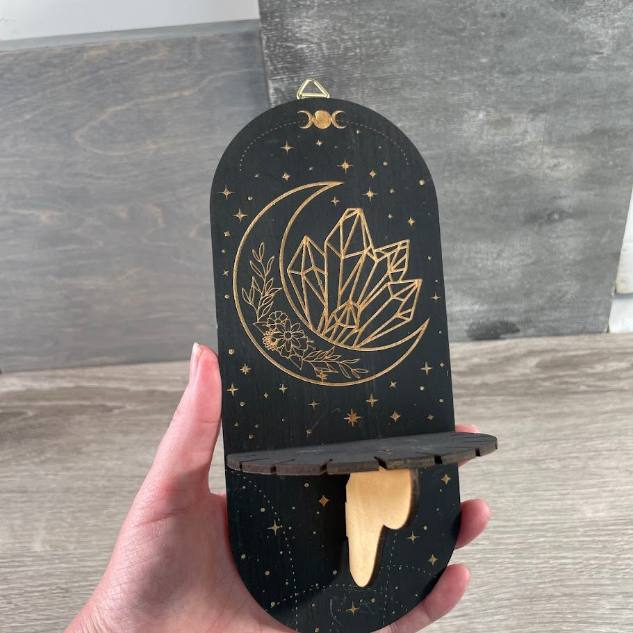 Wood Pendulum Display Board for Crystal Shops