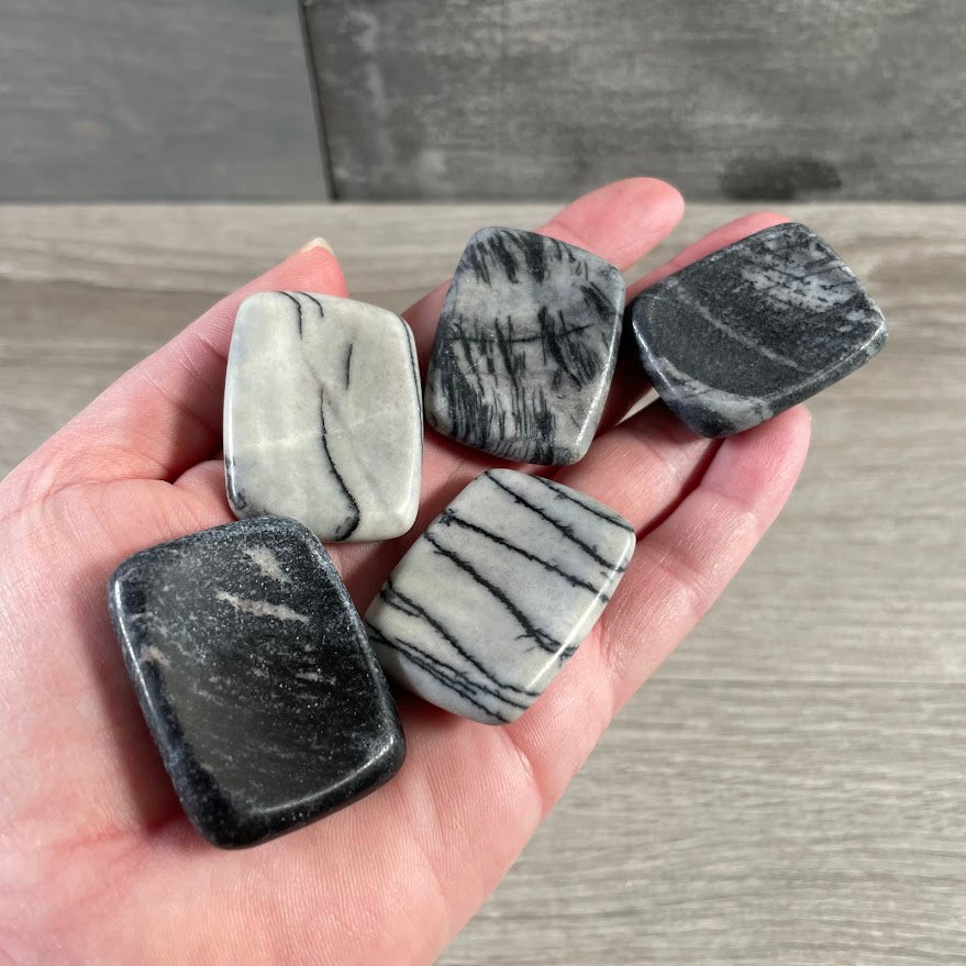 Gemstone Rectangle Worry Stones – Calming Crystals