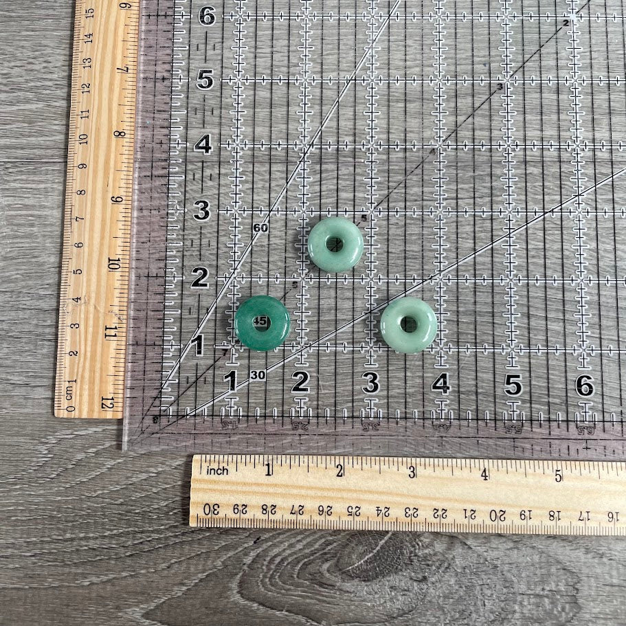 Gemstone Donut Pendants | 17mm-20mm Pi Stone Charms