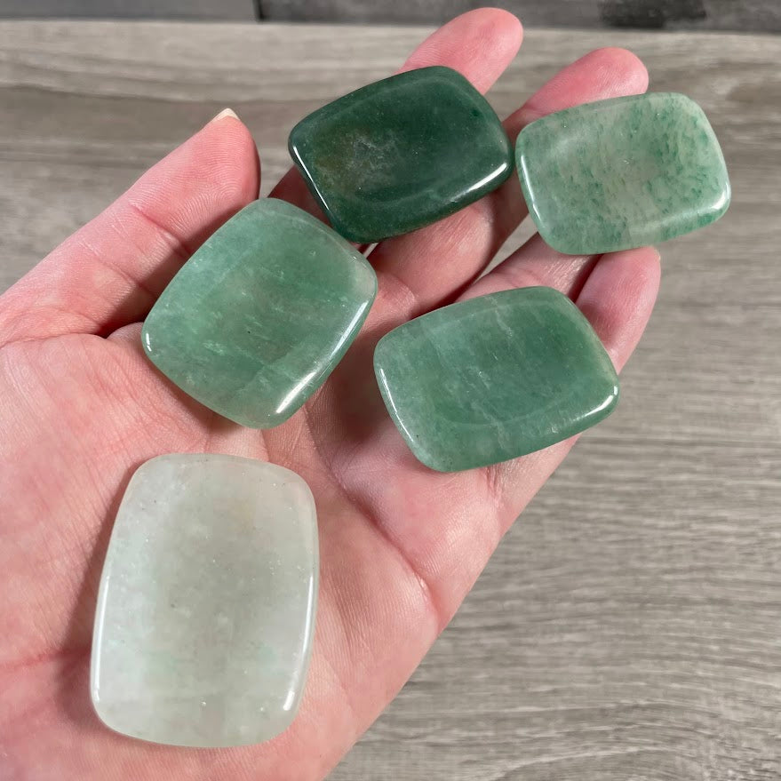 Gemstone Rectangle Worry Stones – Calming Crystals