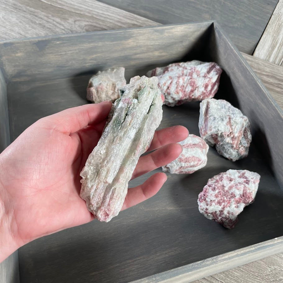 Metaphysical Pink Tourmaline Quartz in bulk