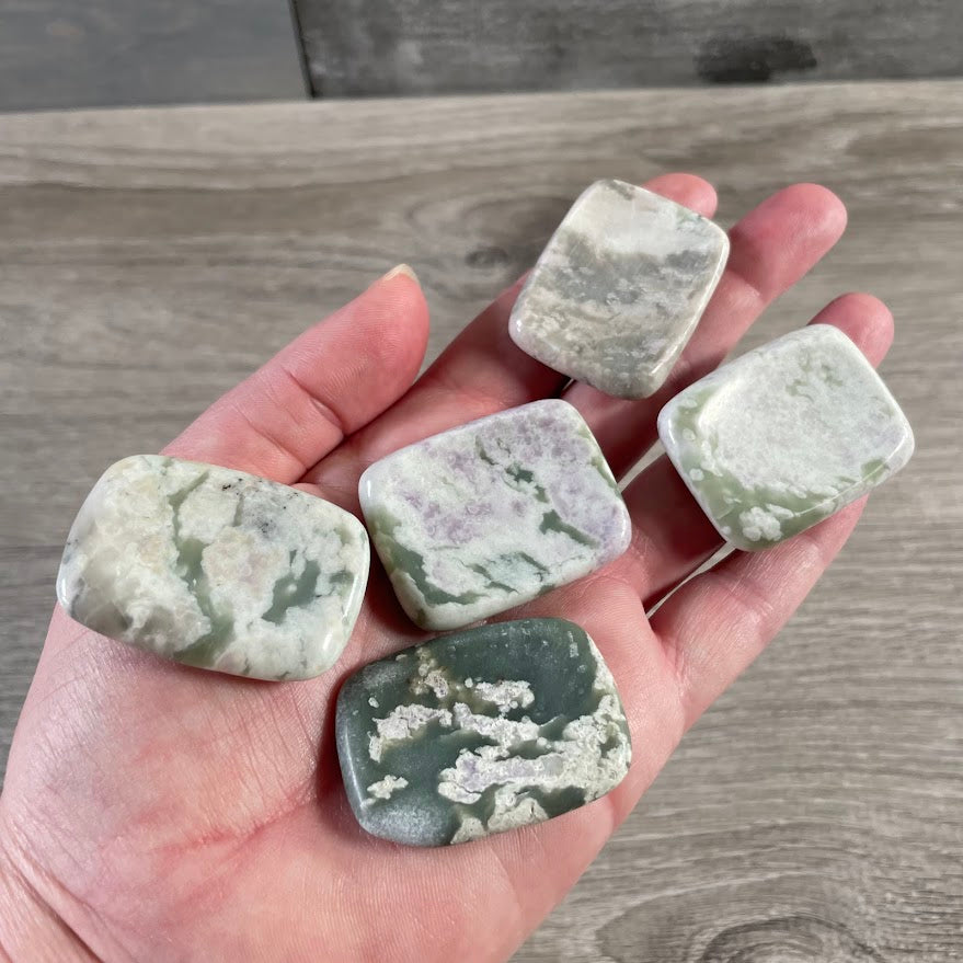 Gemstone Rectangle Worry Stones – Calming Crystals