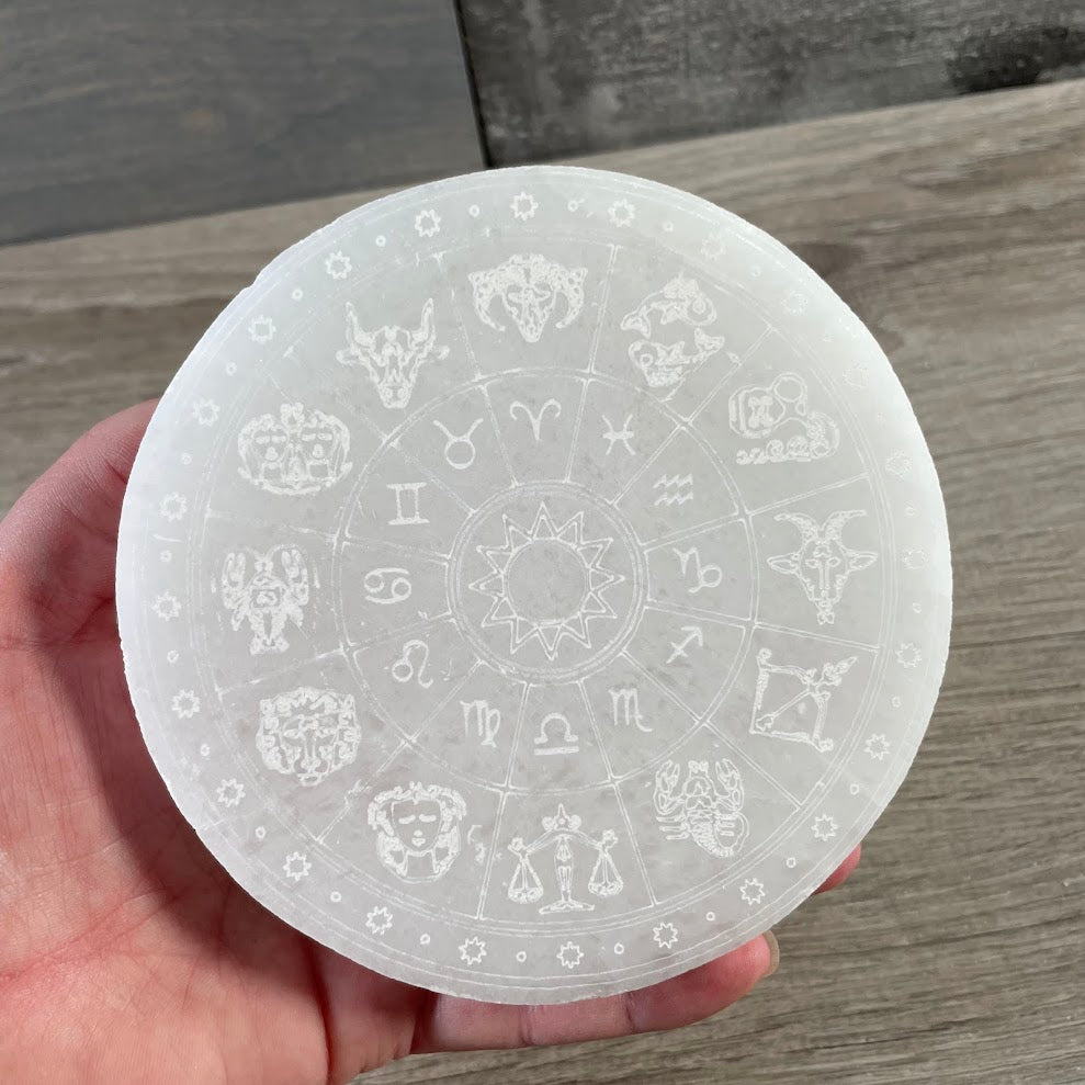 selenite slab for spiritual decor display