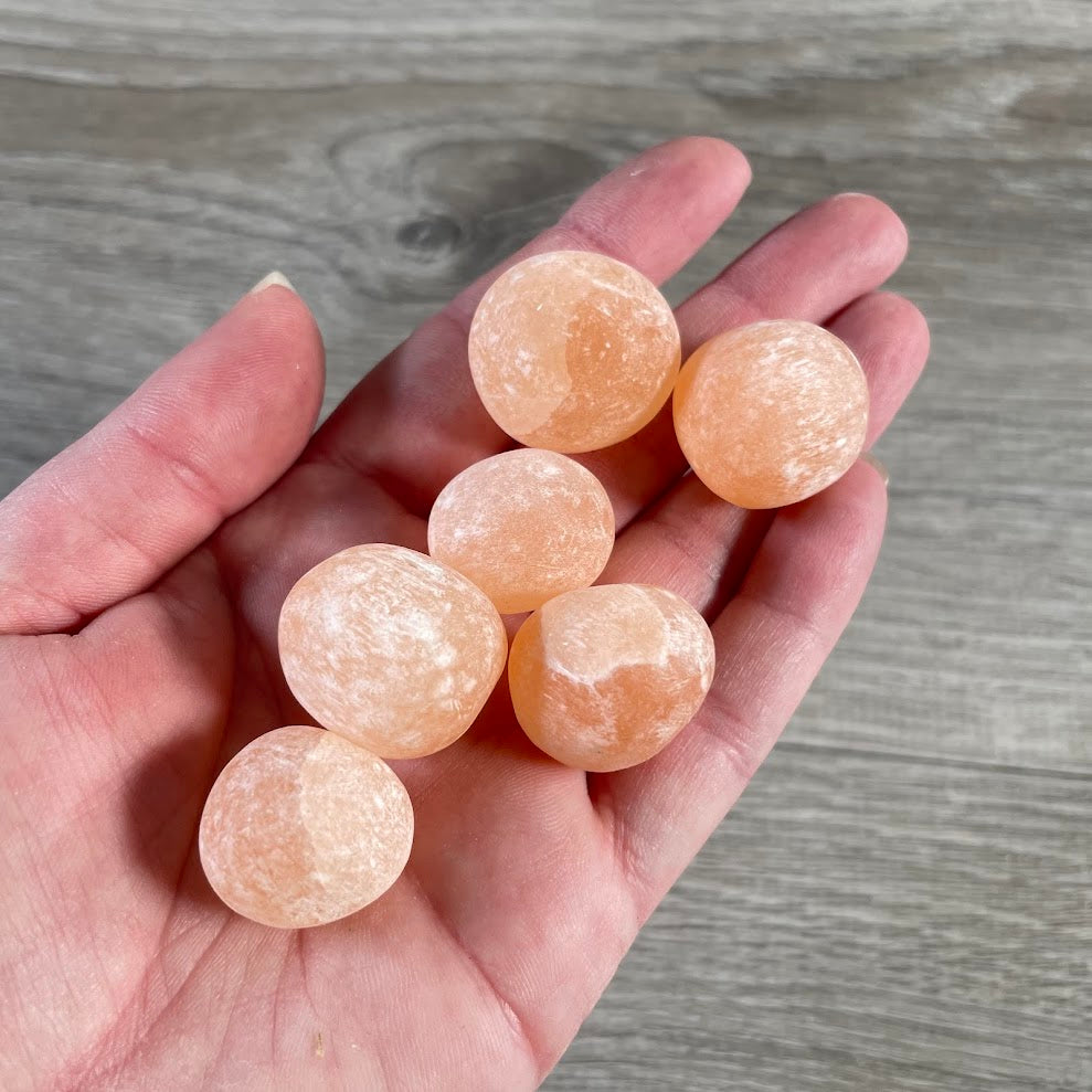 Selenite Small Stones Polished – Cleansing Crystals for Retail