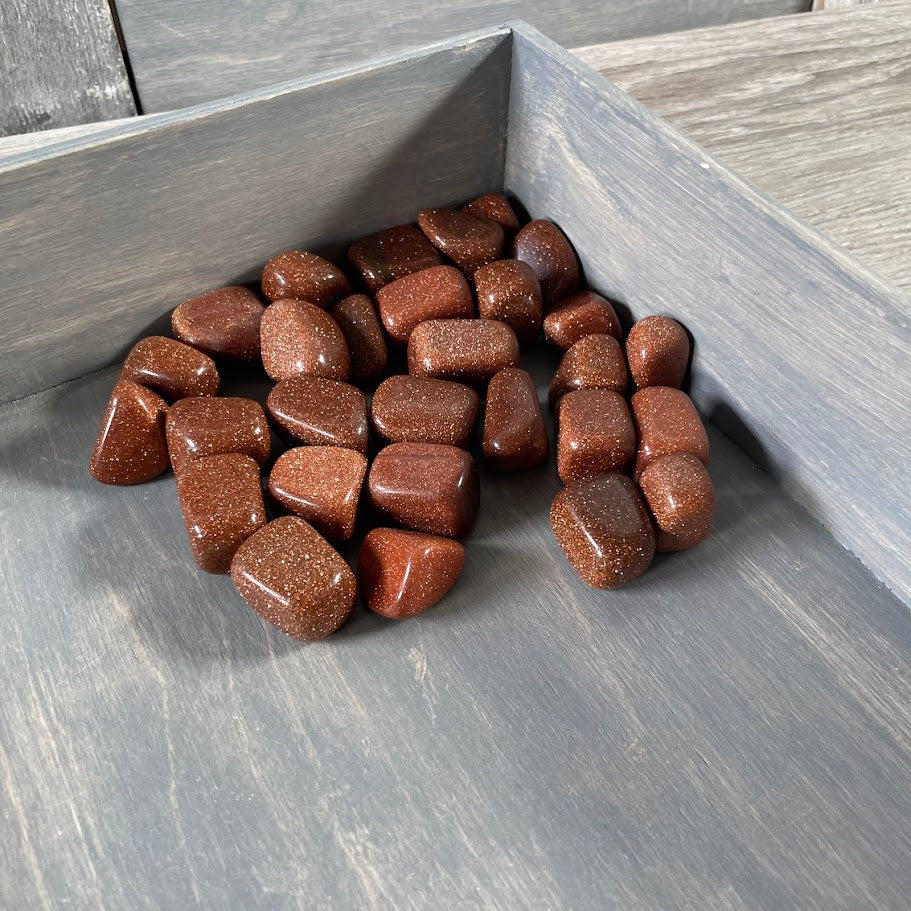 himmering goldstone polished crystals for resale