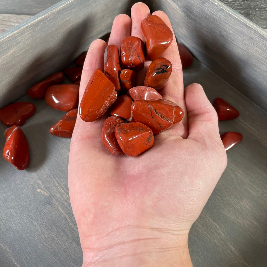 wholesale red jasper tumbled stones 1 pound