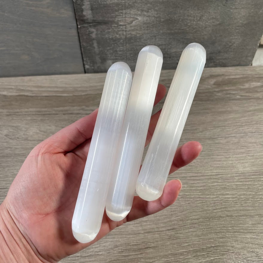 Selenite Polished Wands and Athame Blades – Assorted Styles Metaphysical Shops
