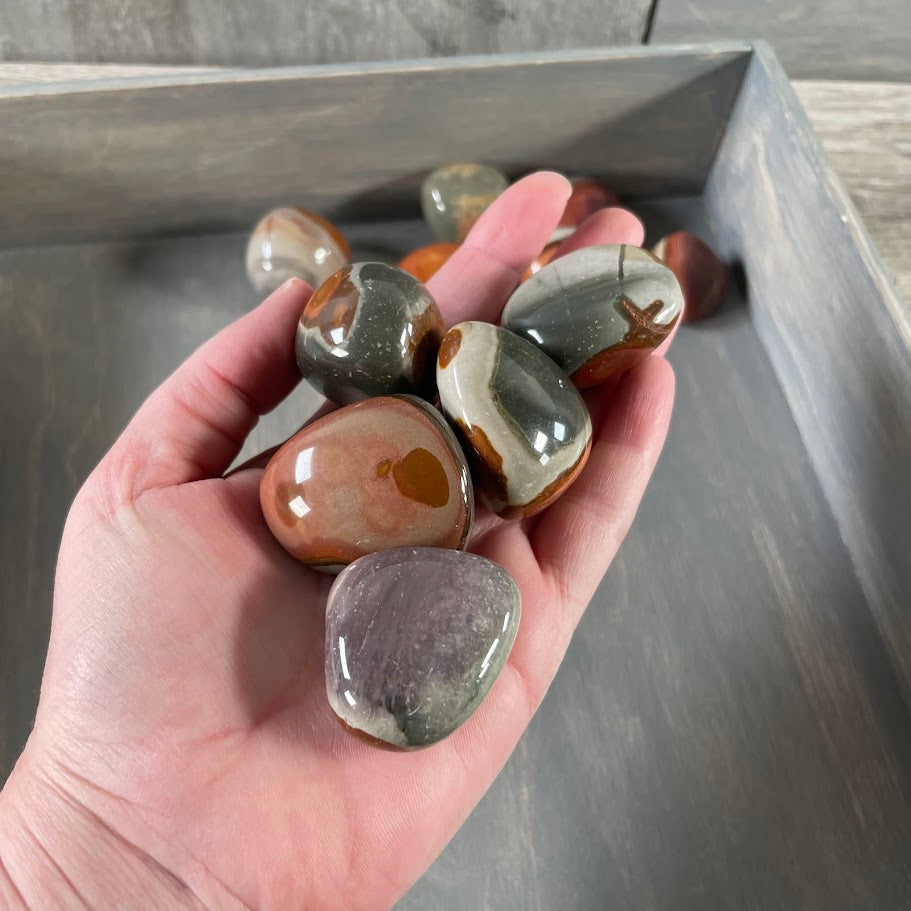Metaphysical healing Polychrome Jasper bulk wholesale crystals