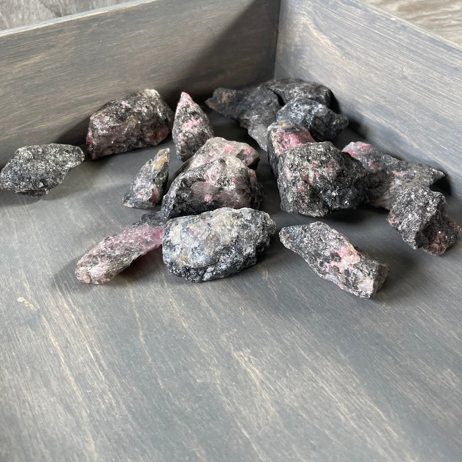 Natural Rhodonite rough stones bulk 1LB lot