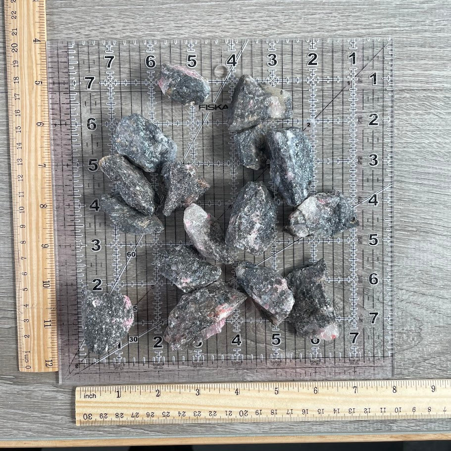 Bulk rough Rhodonite stones