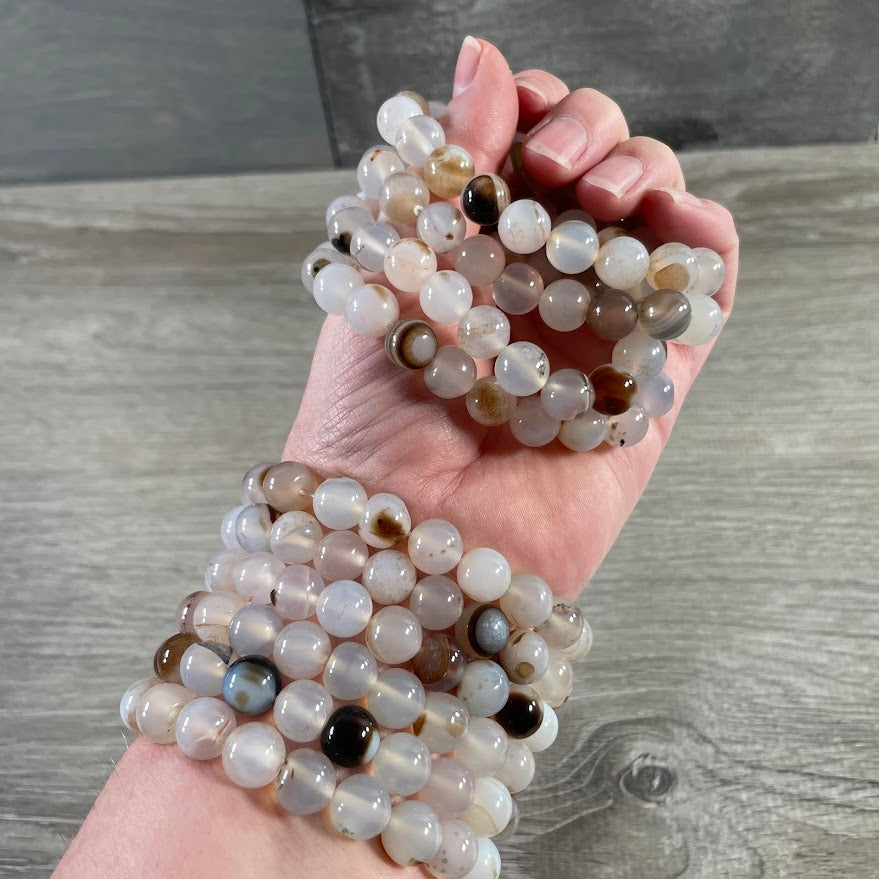 Gemstone Beaded Bracelets 10mm – Crystal Healing Jewelry