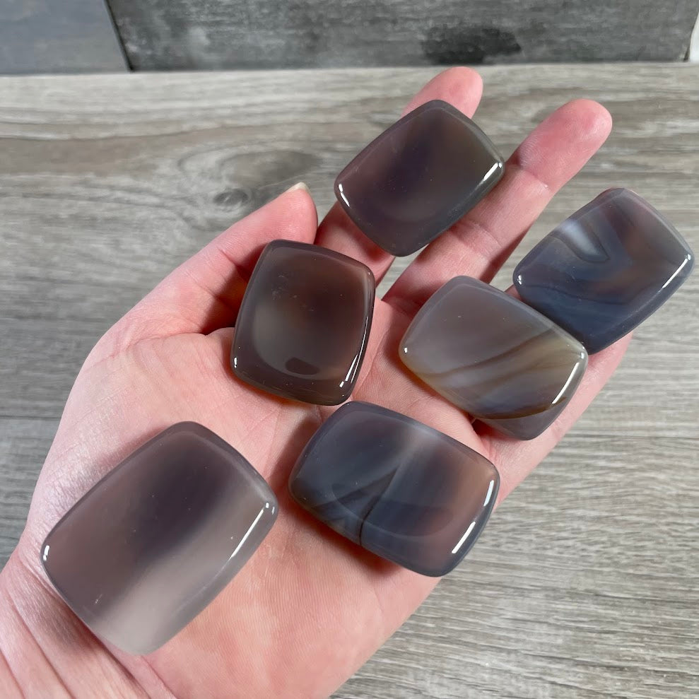 Gemstone Rectangle Worry Stones – Calming Crystals