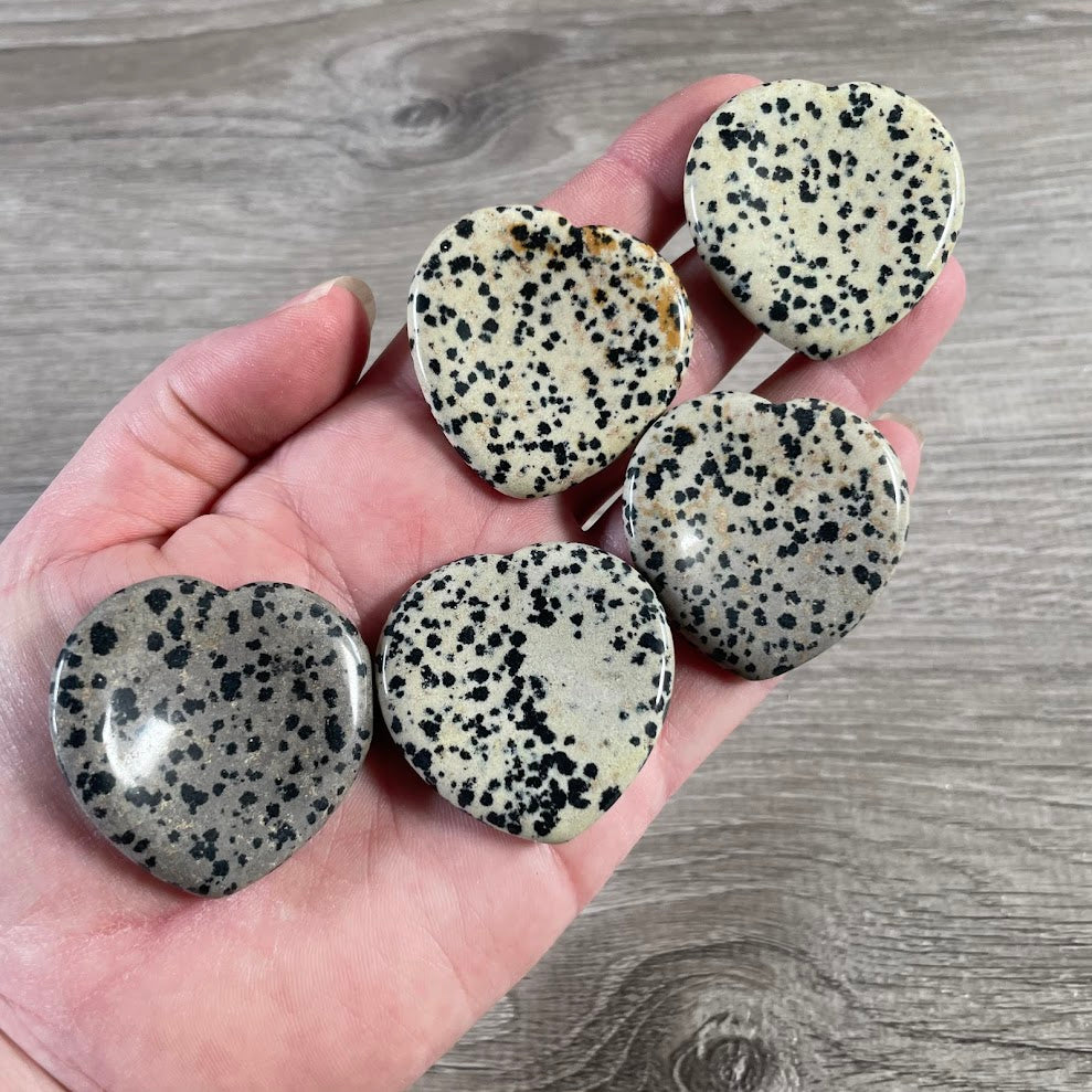 Heart Shaped Worry Stones – Bulk Crystal Pocket Stones