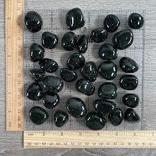 wholesale tumbled gemstones - green goldstone