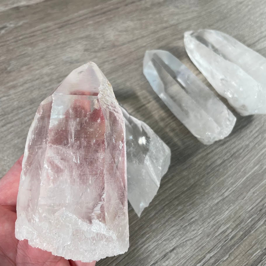 Raw Lemurian Quartz Crystal Points Wholesale – Bulk Lots