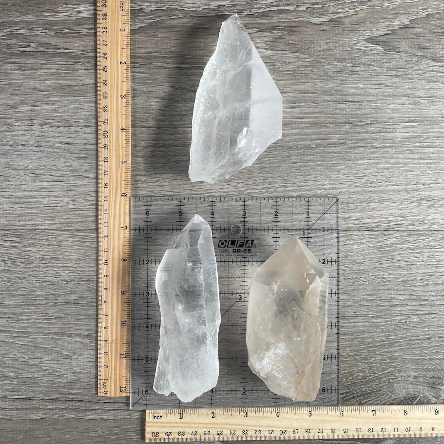 Raw Lemurian Quartz Crystal Points Wholesale – Bulk Lots