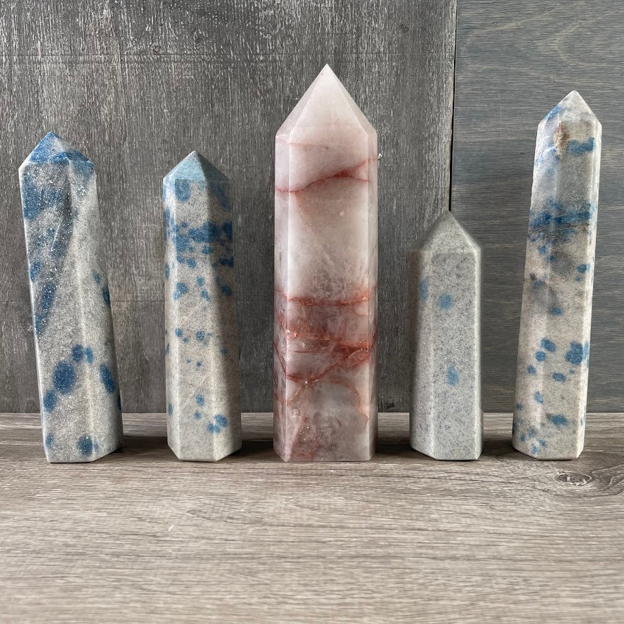 Gemstone obelisk crystal towers wholesale gift shop supply