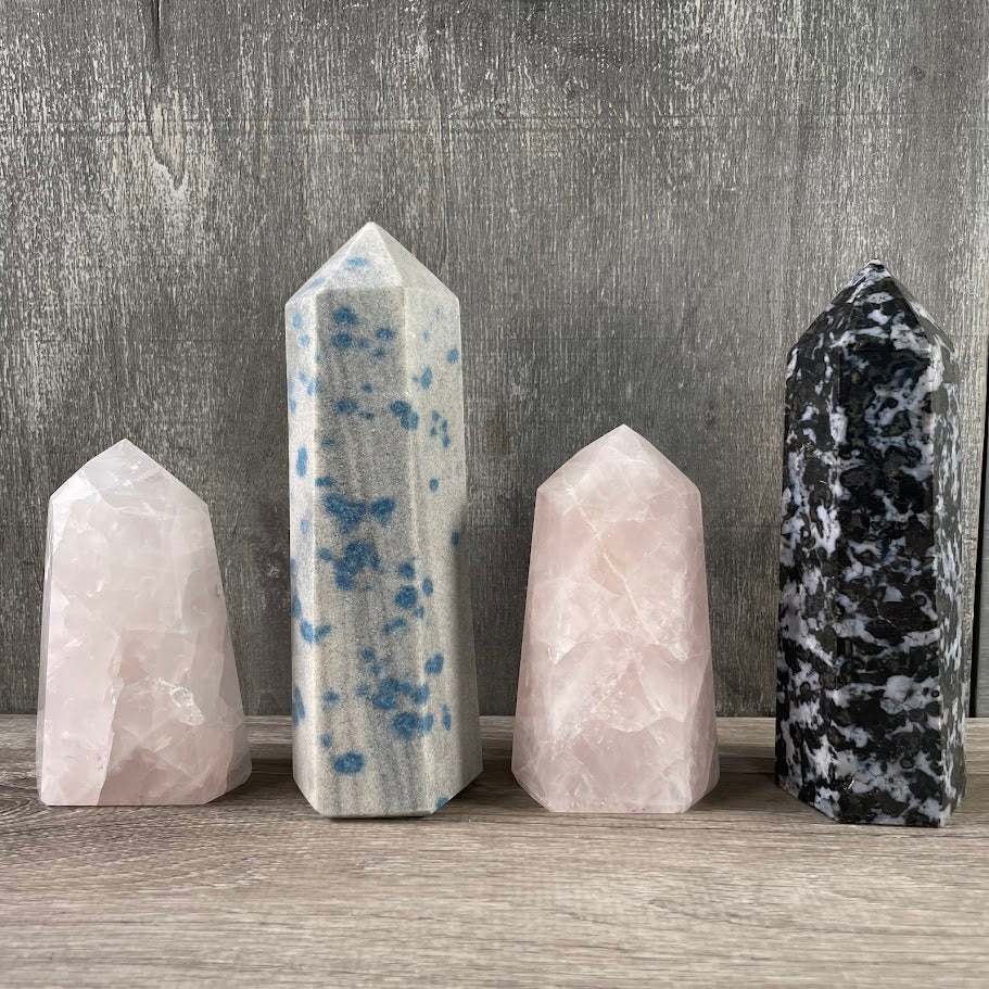 set of 4 obelisks for new age shops