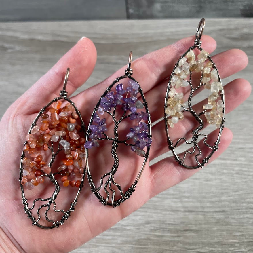 Wholesale oval tree of life jewelry for metaphysical shops