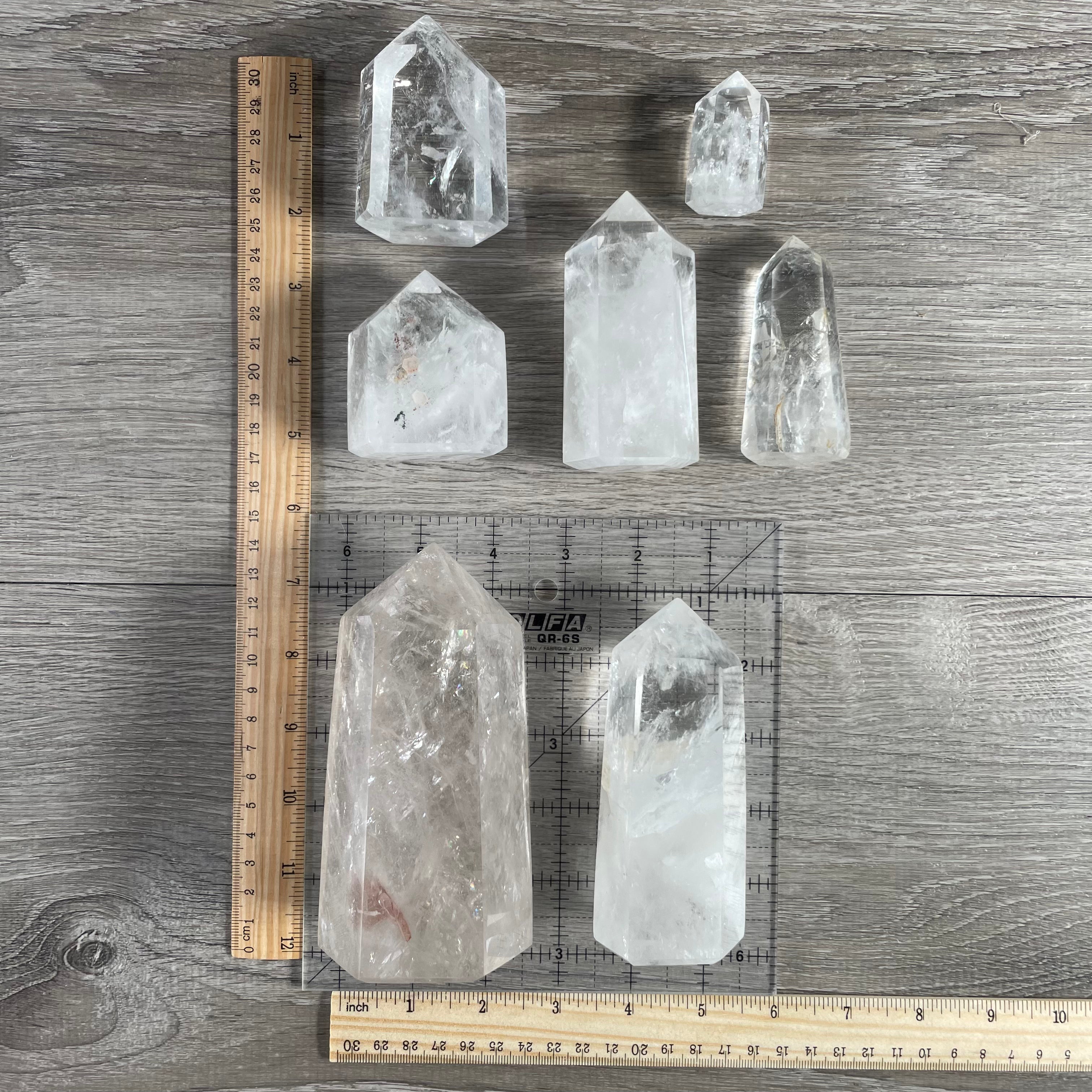 clear quartz Bulk lot of crystal obelisks