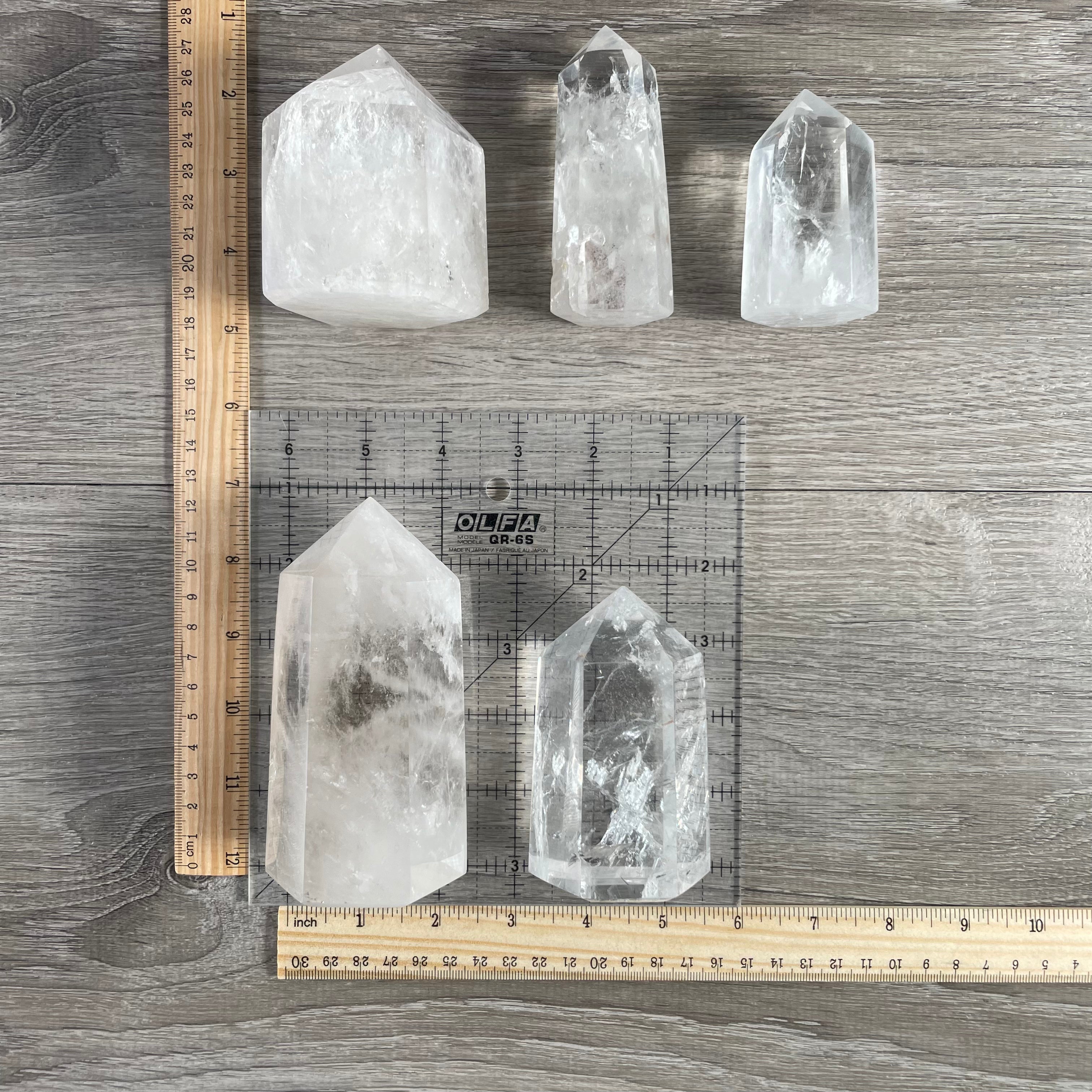 clear quartz polished Madagascar crystal towers for resale