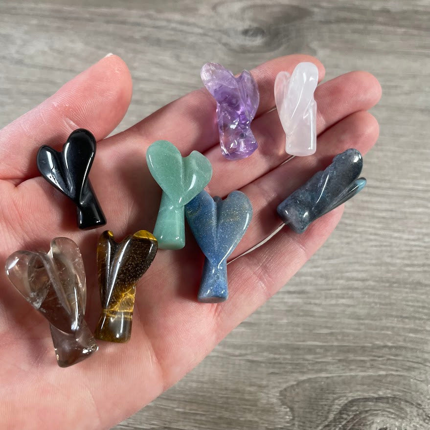 Gemstone Angel Figurines in 1-Inch – Wholesale Crystal Angel
