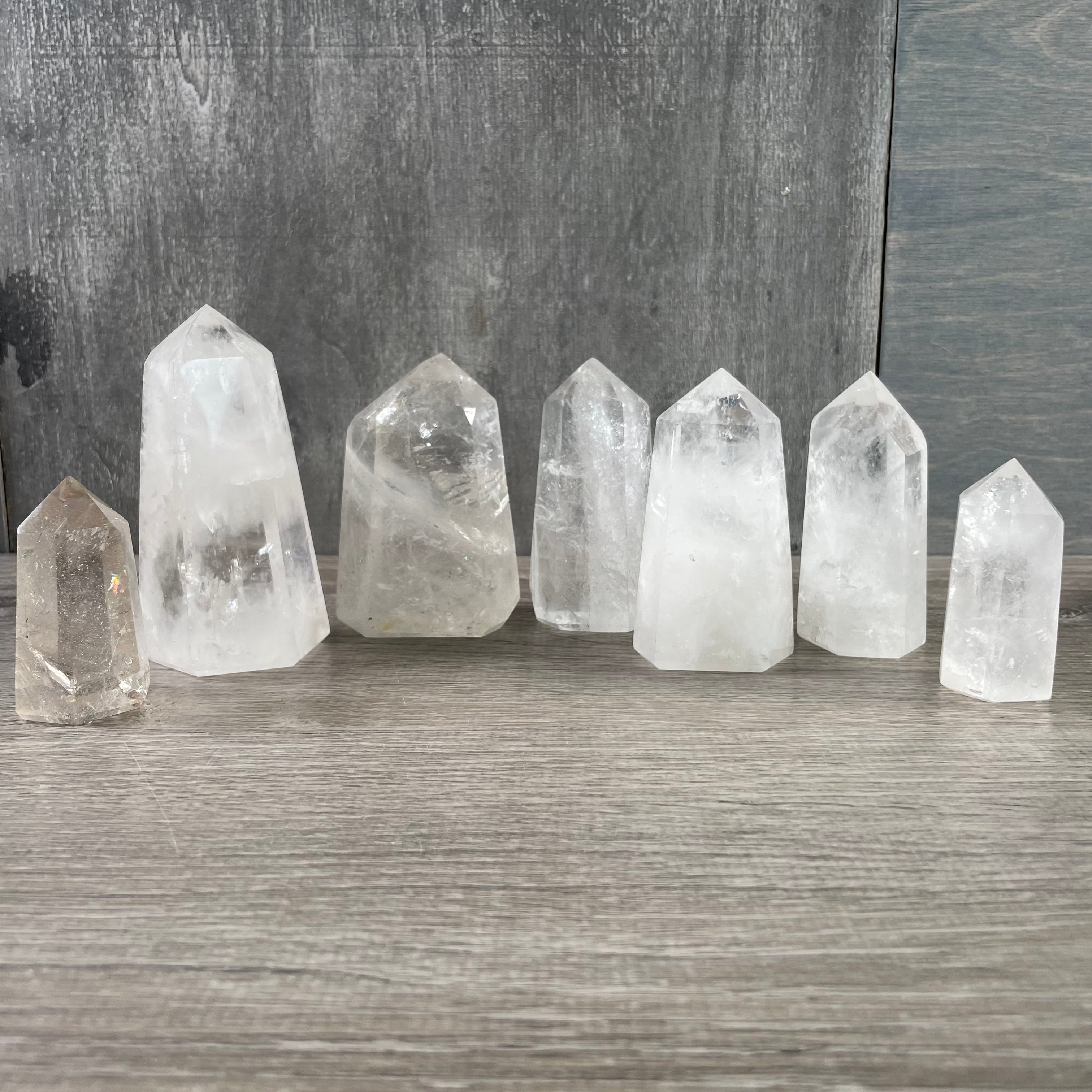 clear quartz gemstone towers wholesale