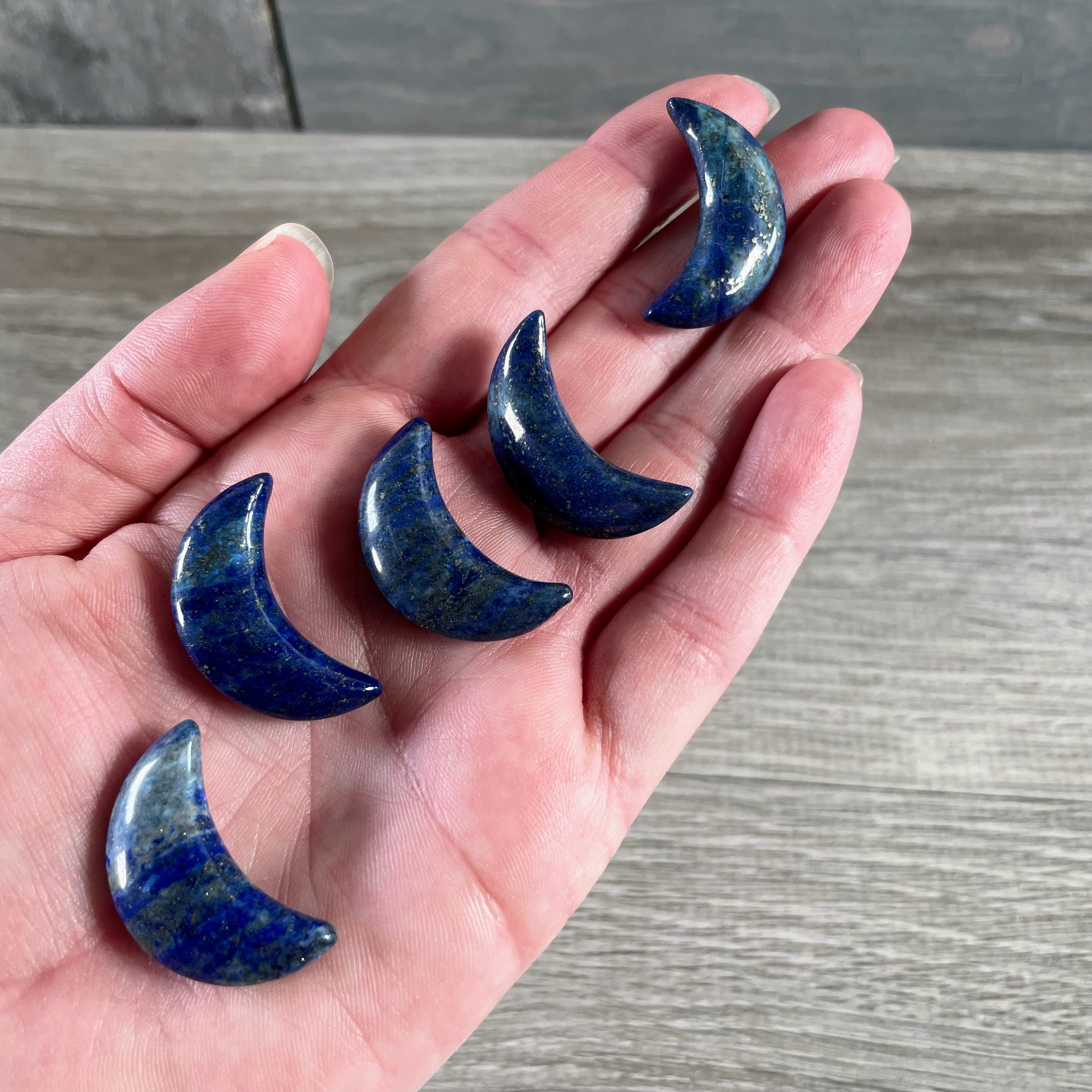 Lapis Lazuli gemstone moons for metaphysical shops