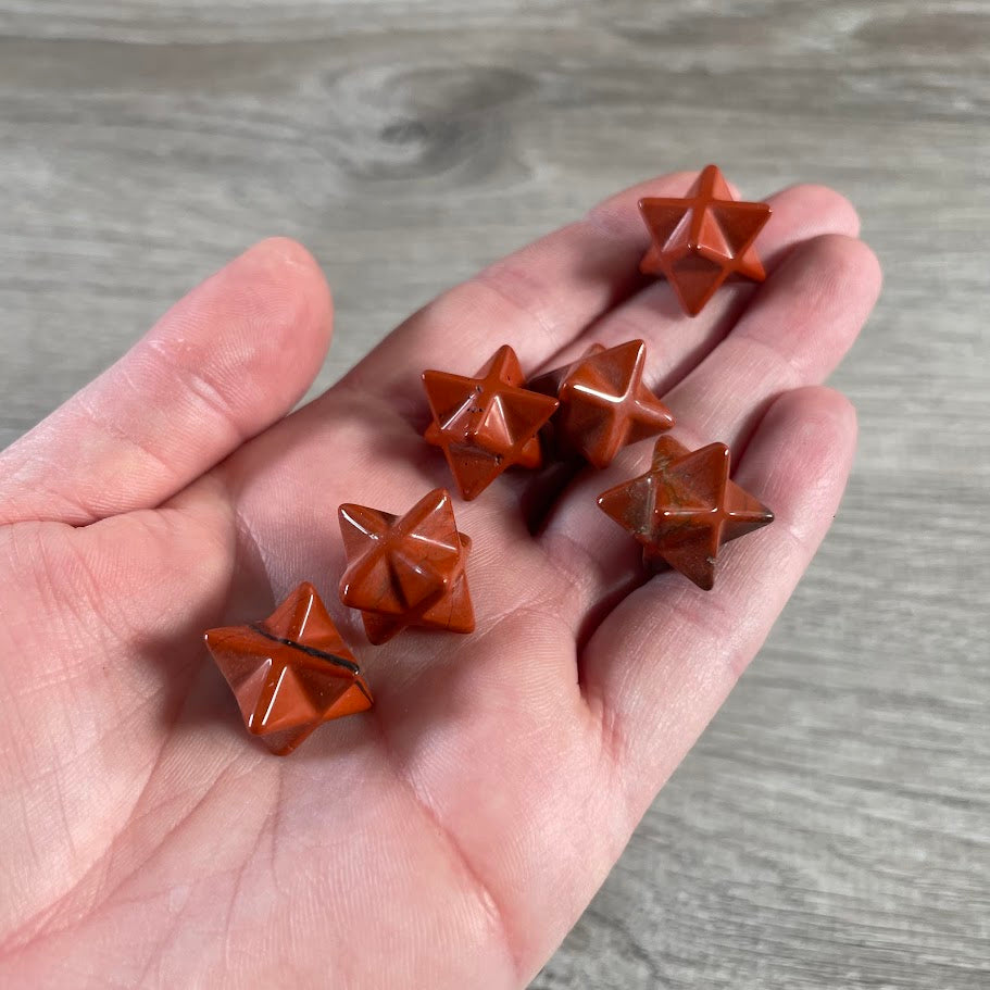 red jasper merkabas for rock shops