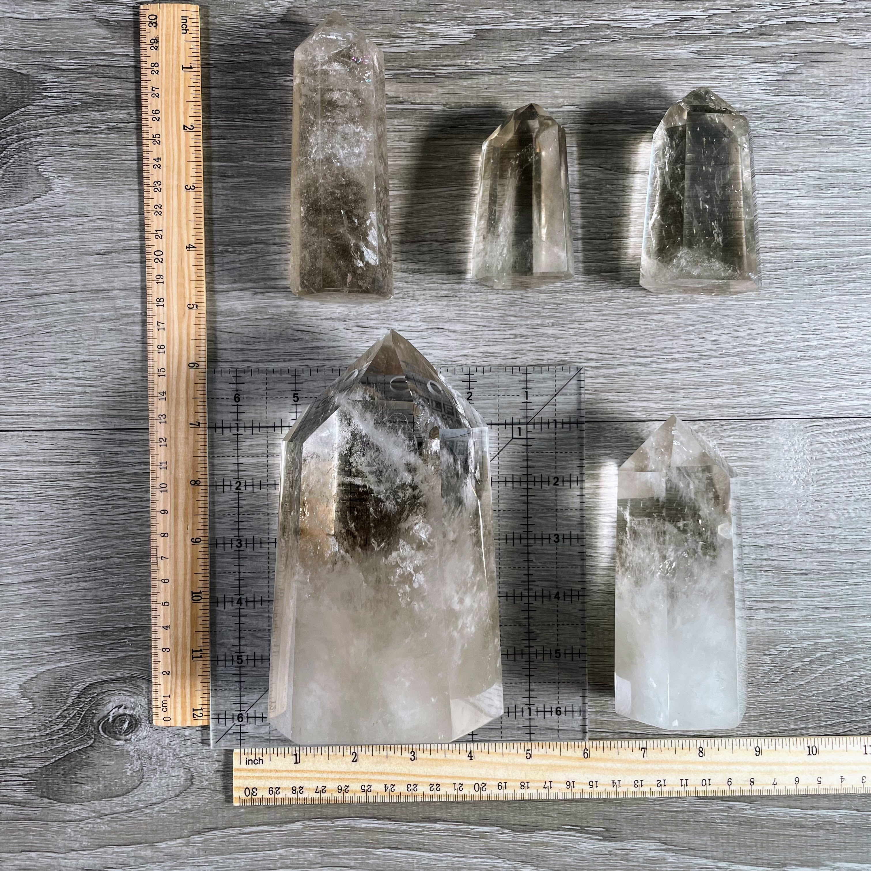 smoky quartz obelisk bulk lot for rock shops