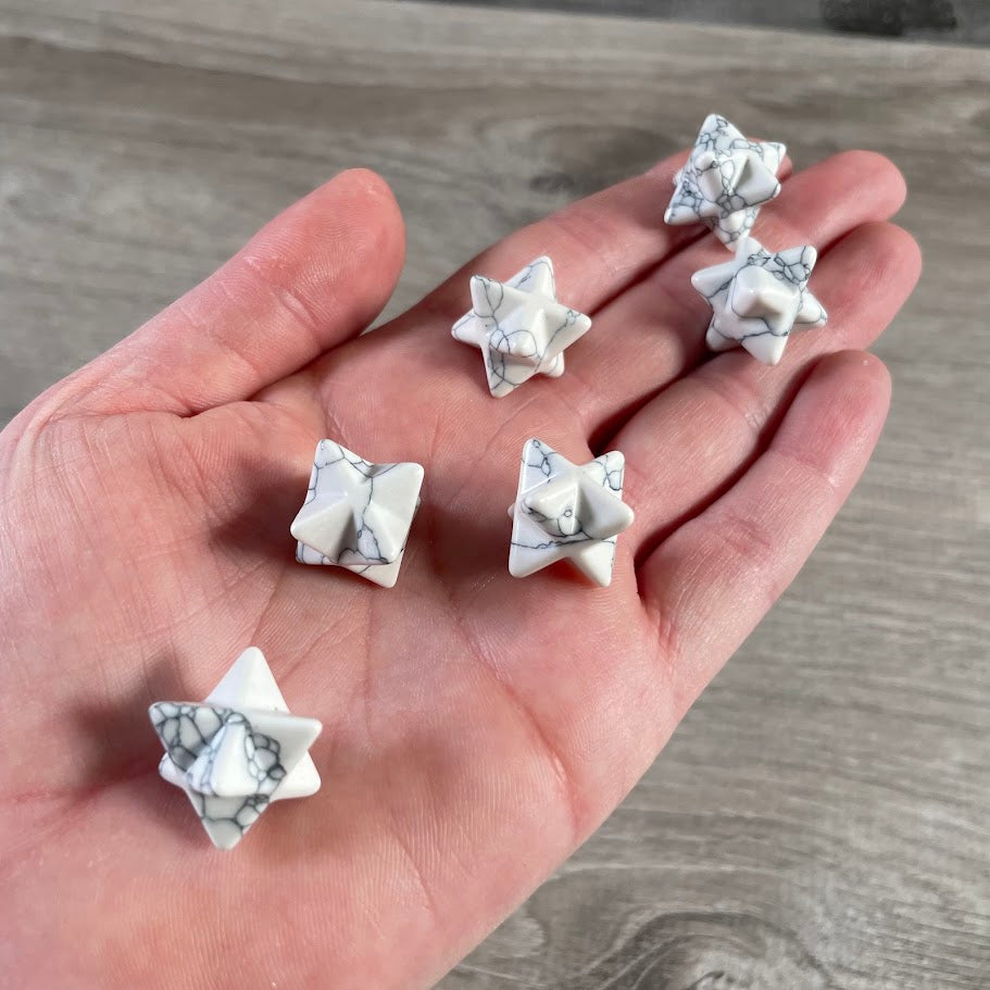 howlite merkaba crystal