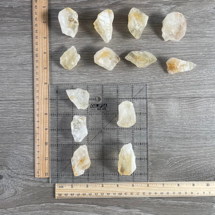 Citrine Rough Stones – 1LB Bulk Lot for Resale