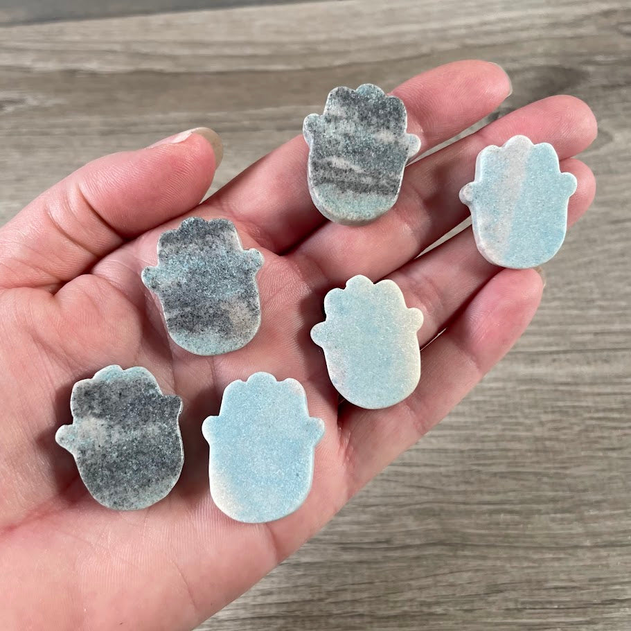 Crystal Hamsa Hand figurine wholesale spiritual retailer supply trollite