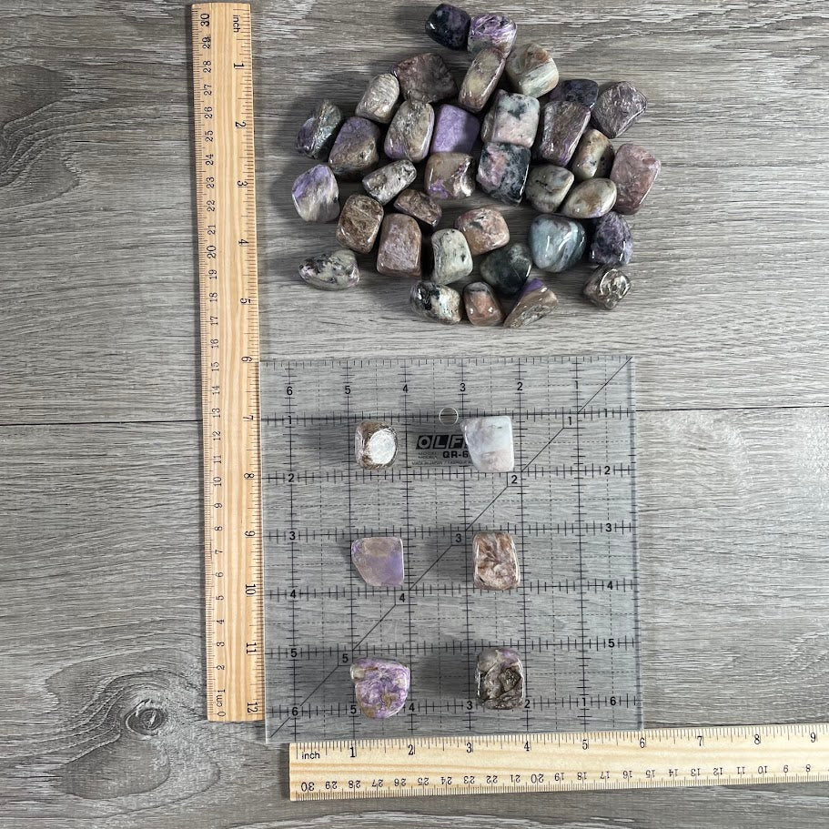 Charoite Tumbled Stones – 1LB Bulk Wholesale Lot
