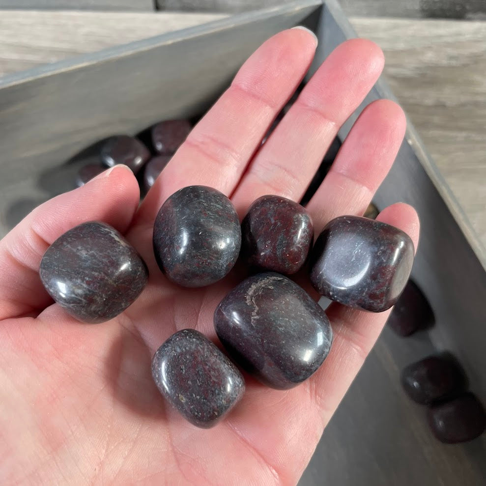 red jasper and hematite mixed stone for rock shops