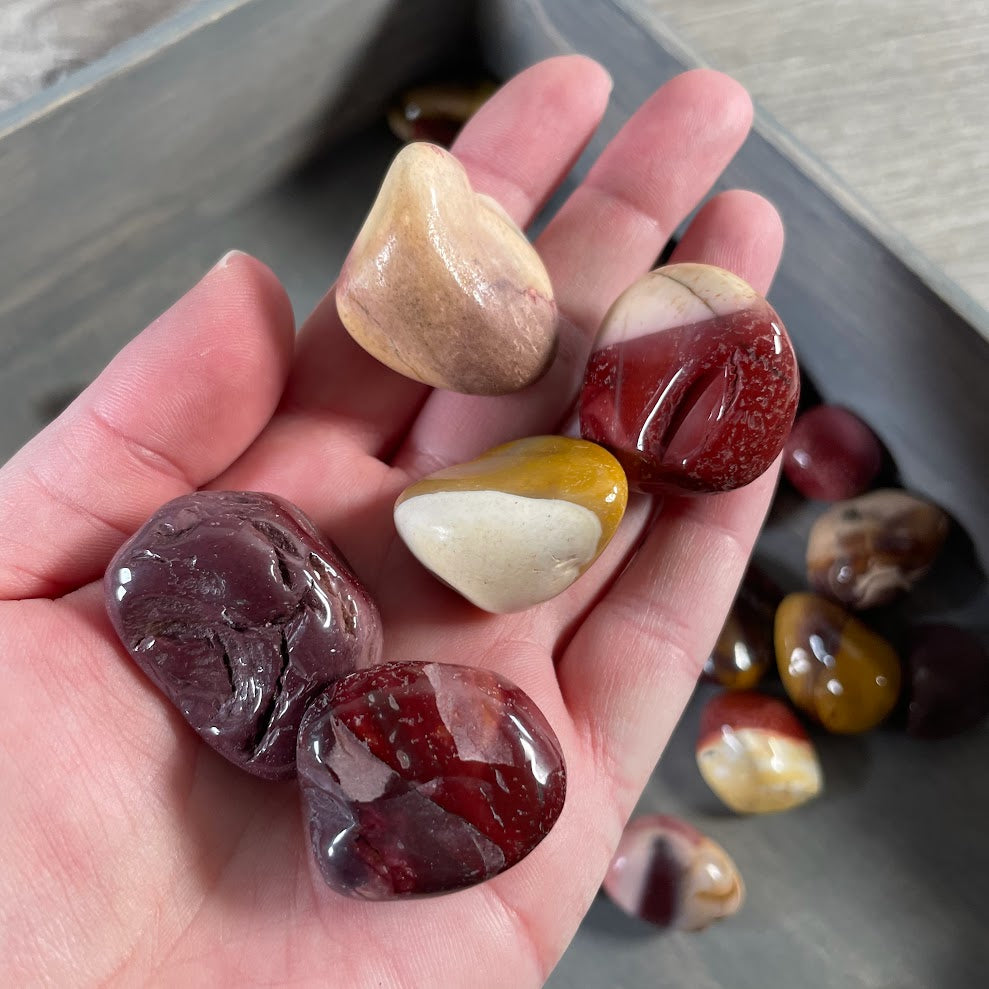 Mookaite Jasper Tumbled Stones – 1 Pound Lot Rock Shops