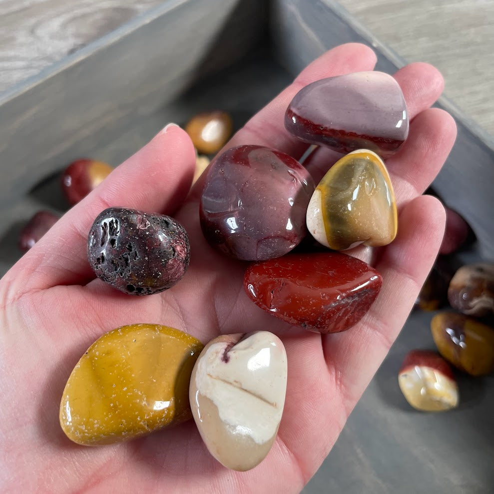 Mookaite Jasper Tumbled Stones – 1 Pound Lot Rock Shops