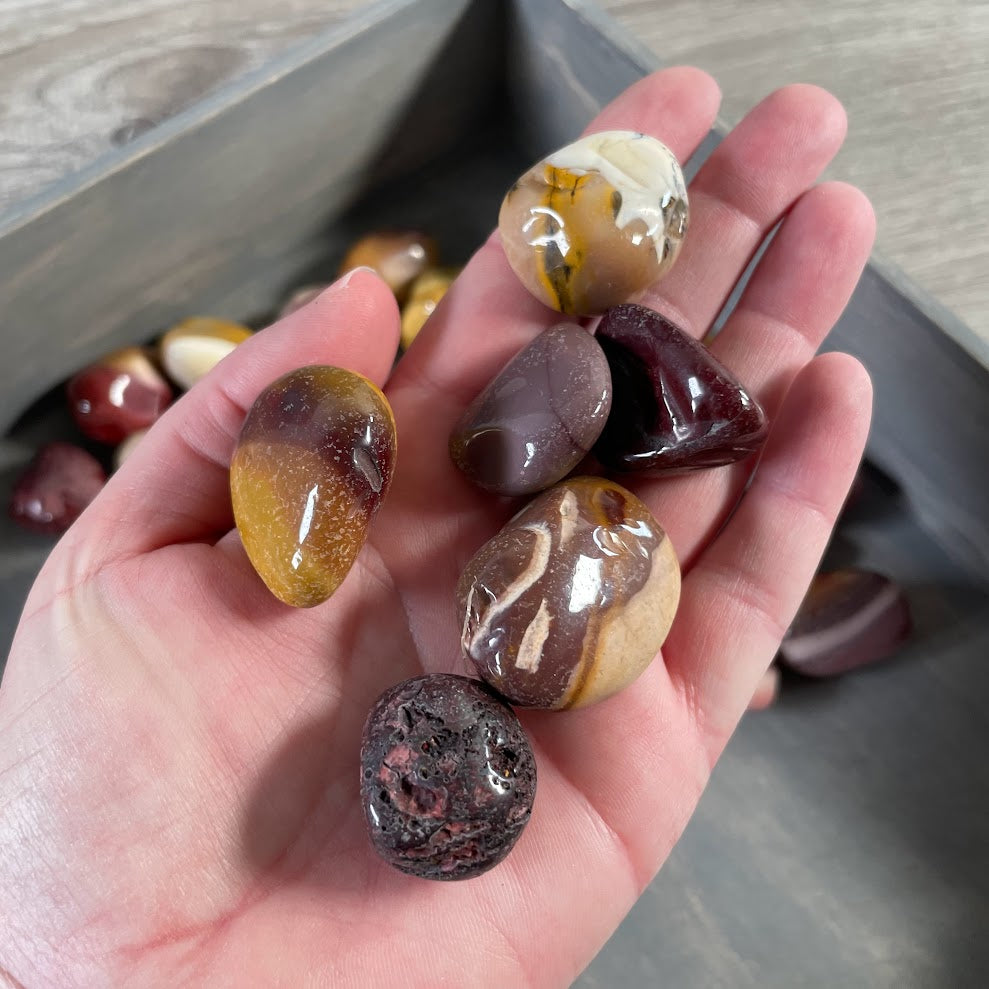 Mookaite Jasper Tumbled Stones – 1 Pound Lot Rock Shops