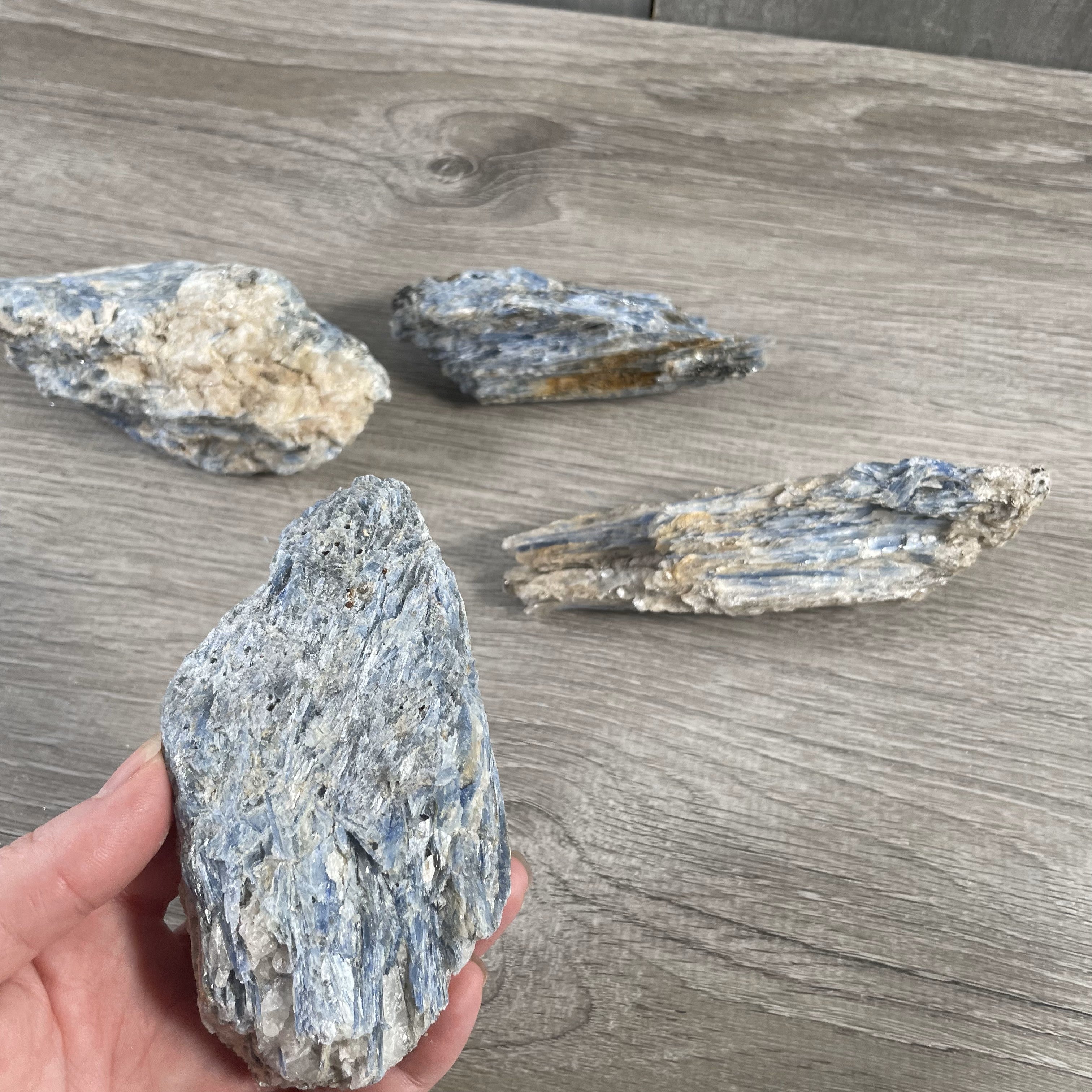 Metaphysical kyanite stones for crystal shops