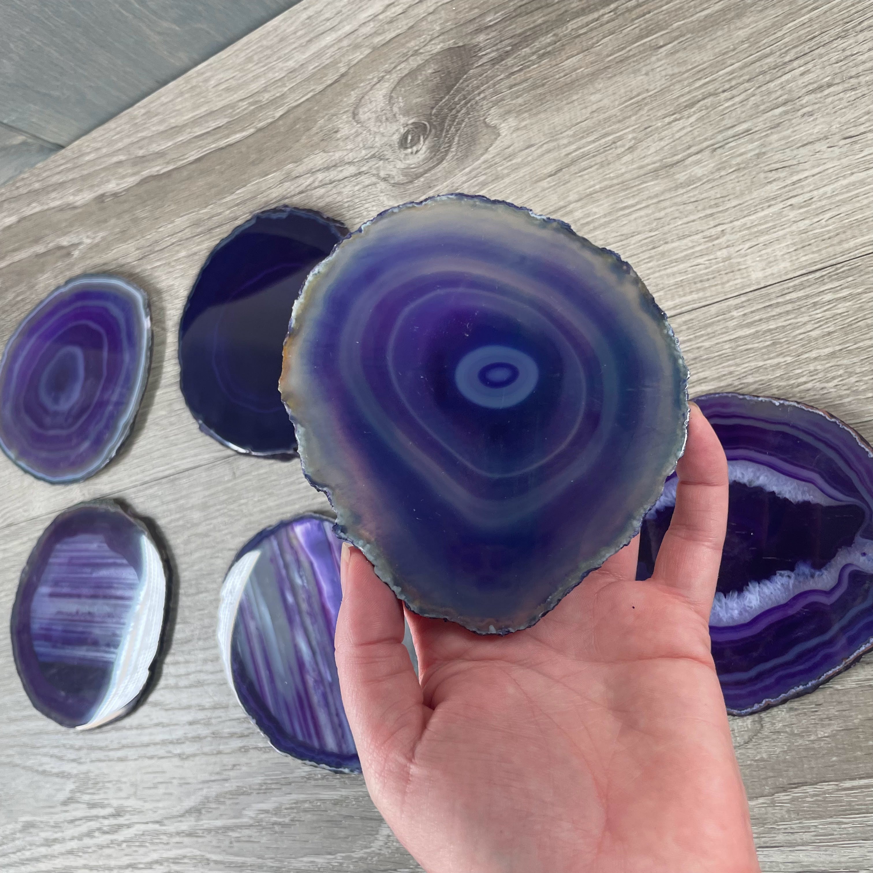 Wholesale agate crystal slice