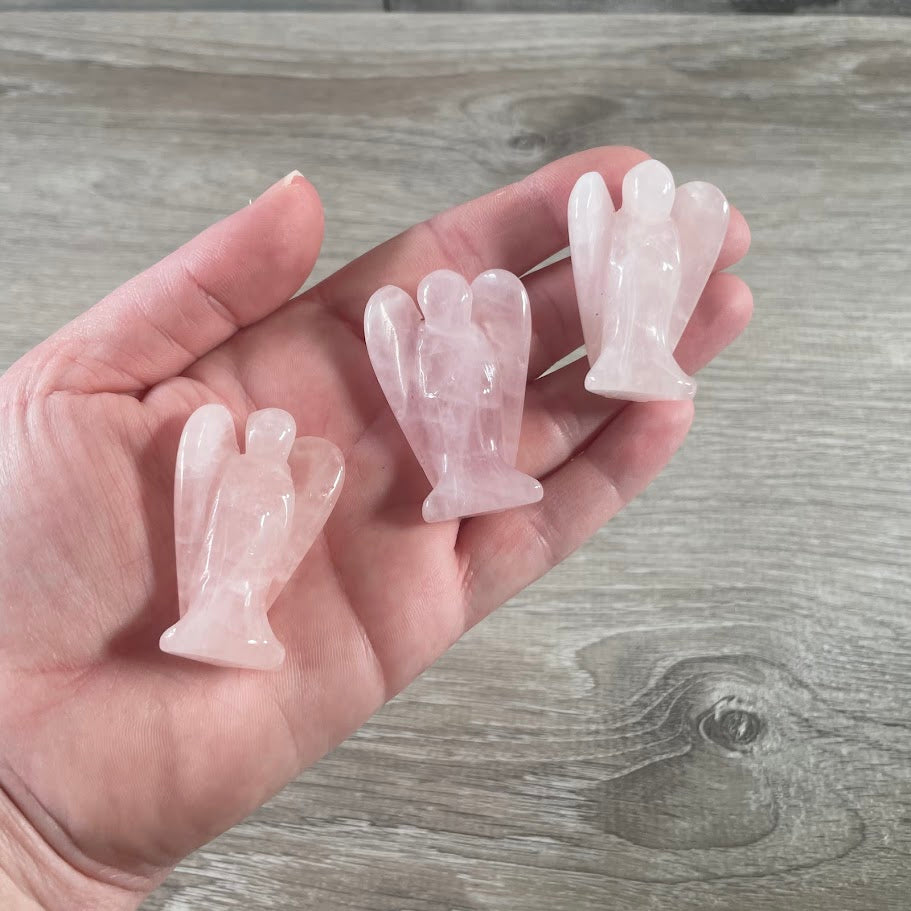 guardian angel figurine wholesale metaphysical shop rose quartz