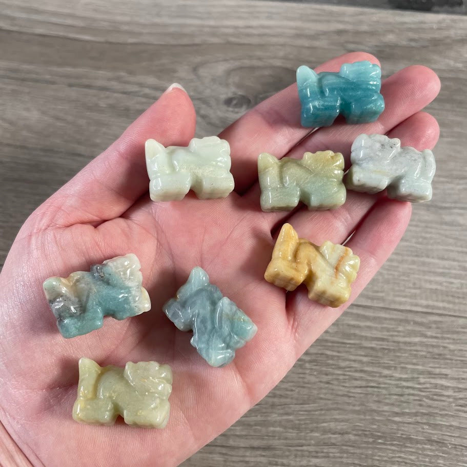 Gemstone Dragon Figurines – Small Assorted Crystal Statues for Wholesale