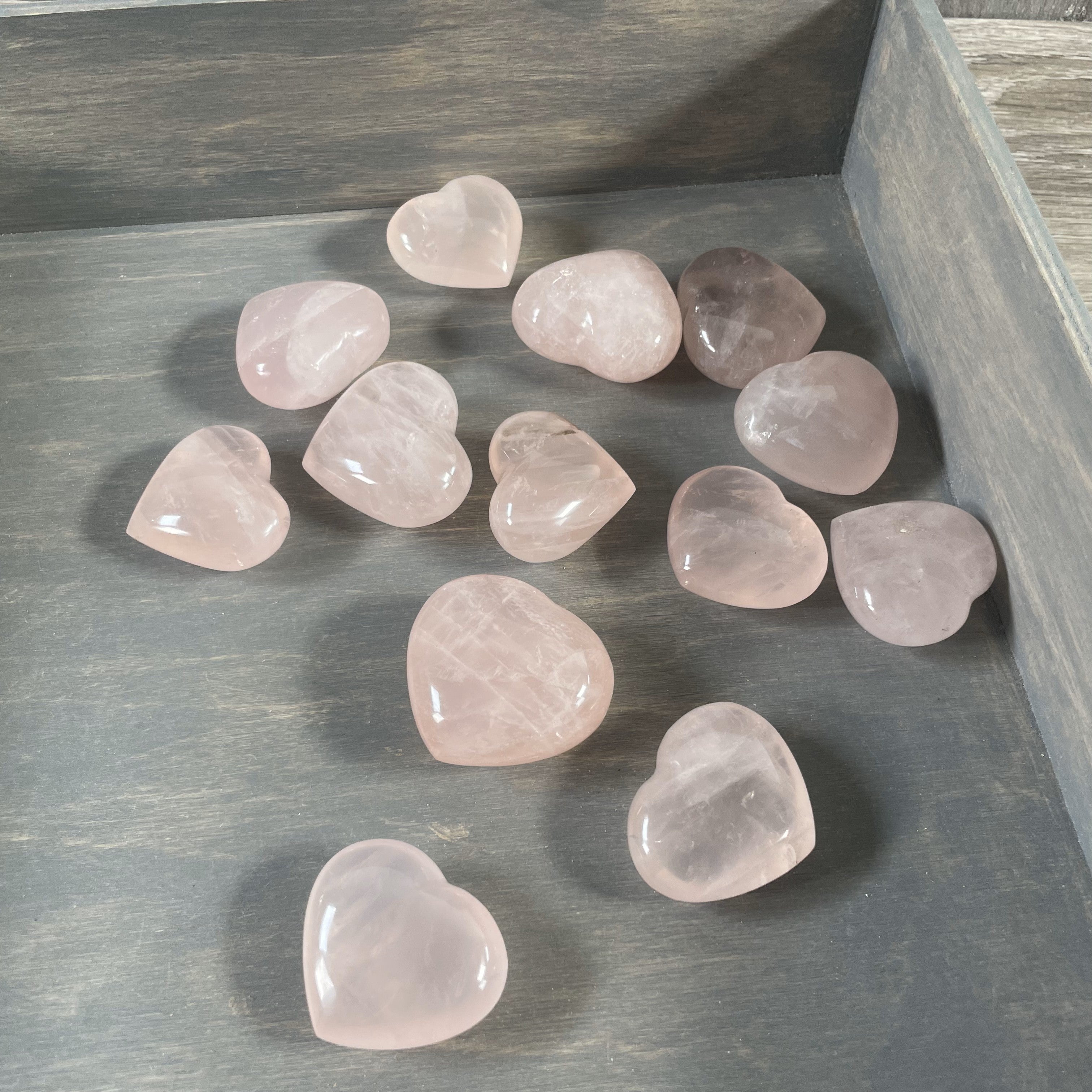 Bulk Rose Quartz Crystal Hearts for Resale