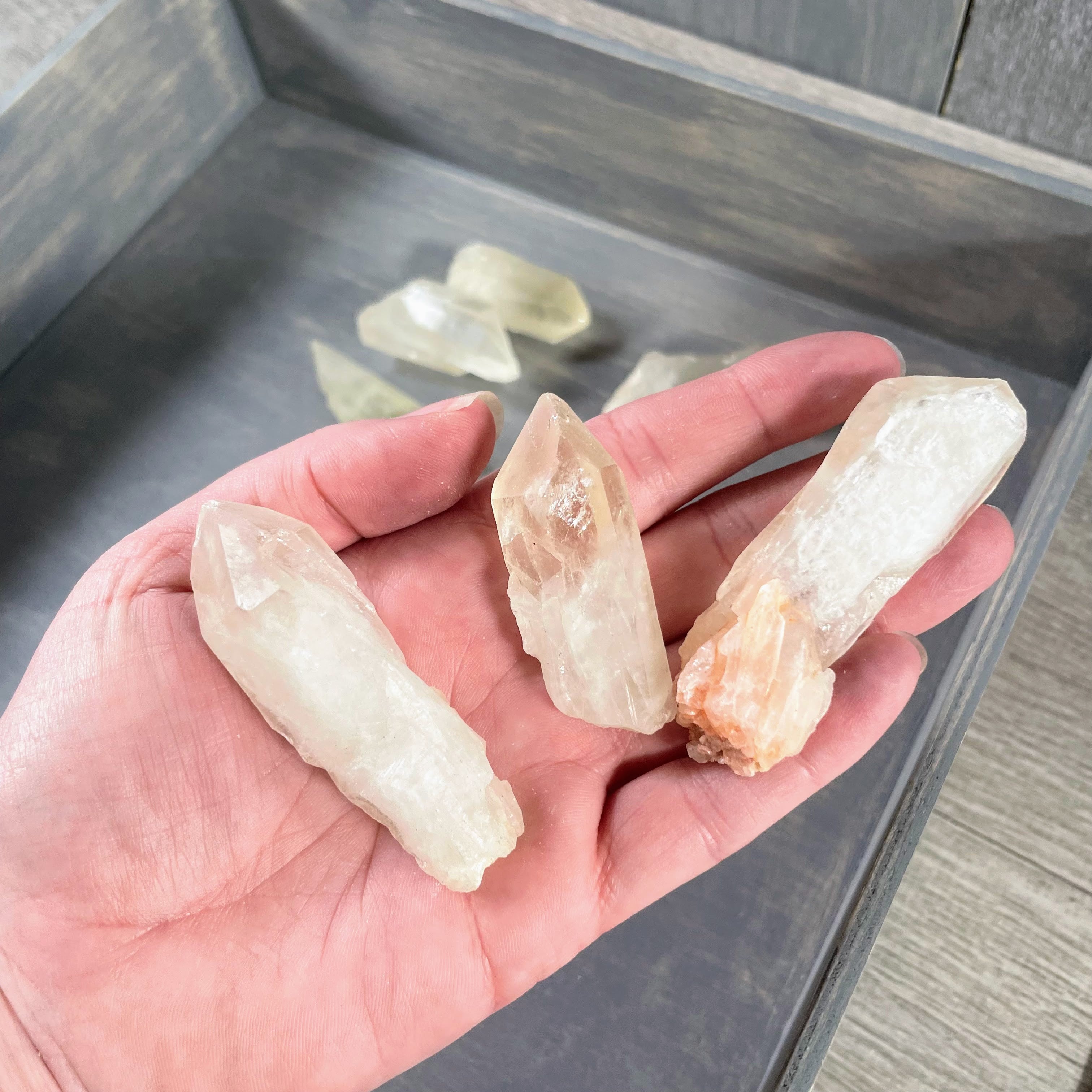 Rough citrine points available in bulk