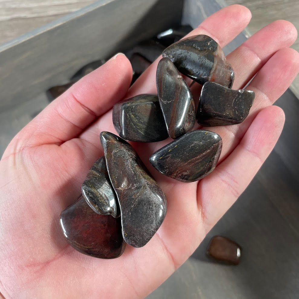 tiger iron tumbled stones bulk 1 lb