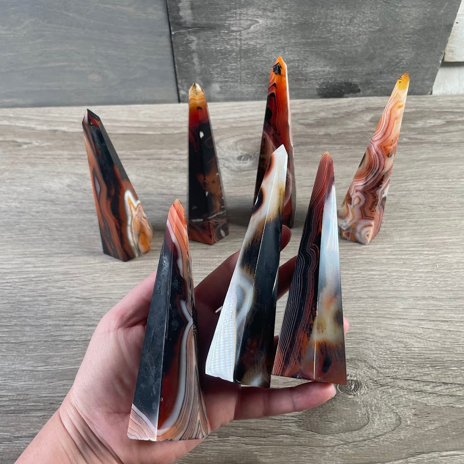 Tall Gemstone Obelisk – Triangular Tower Wholesale