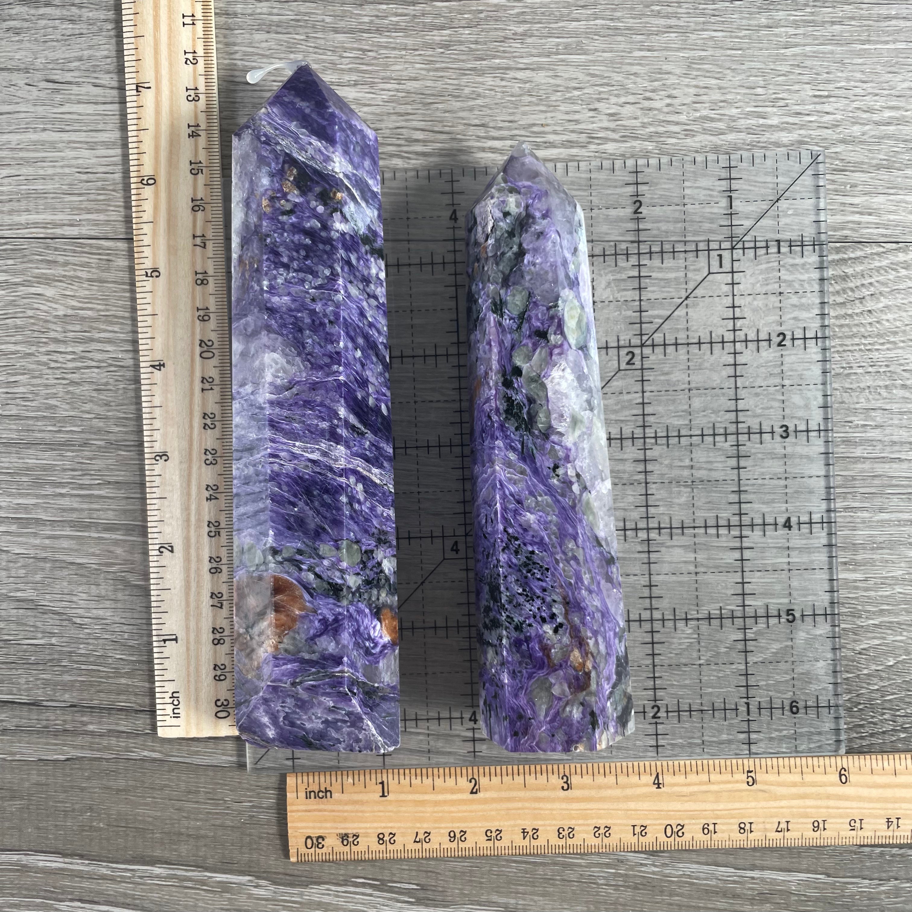 Wholesale charoite gemstone large towers