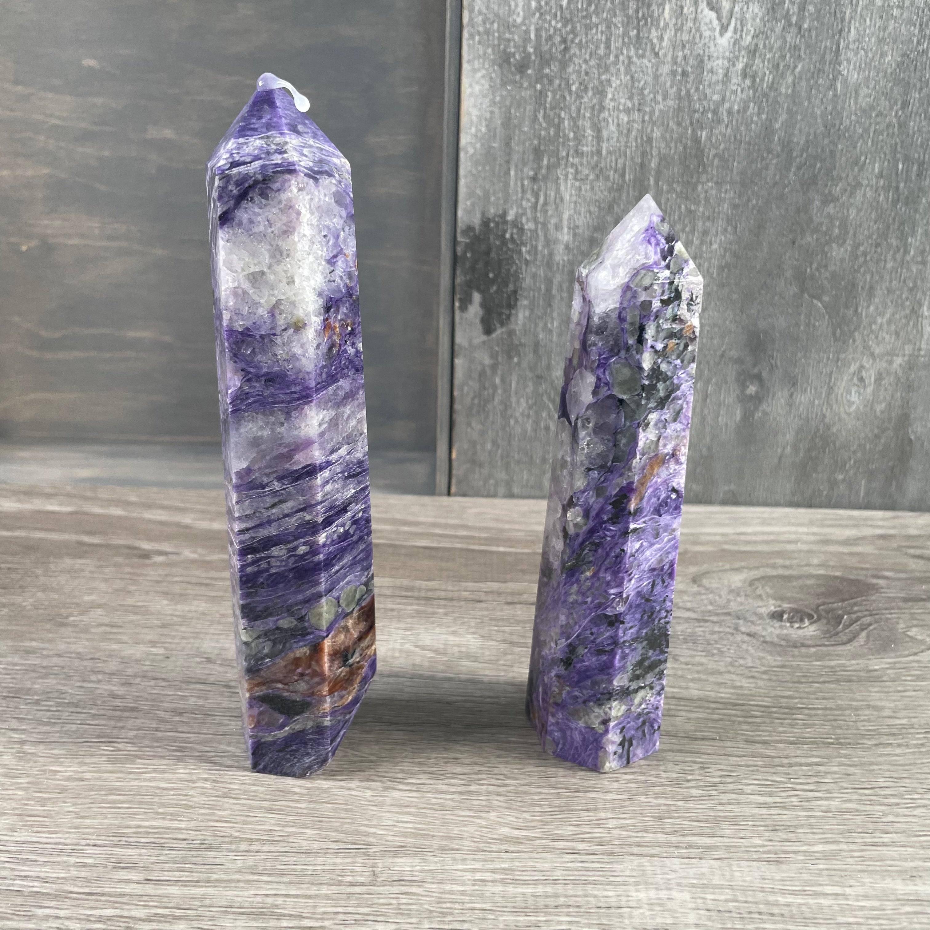 Wholesale charoite gemstone obelisk for new age stores