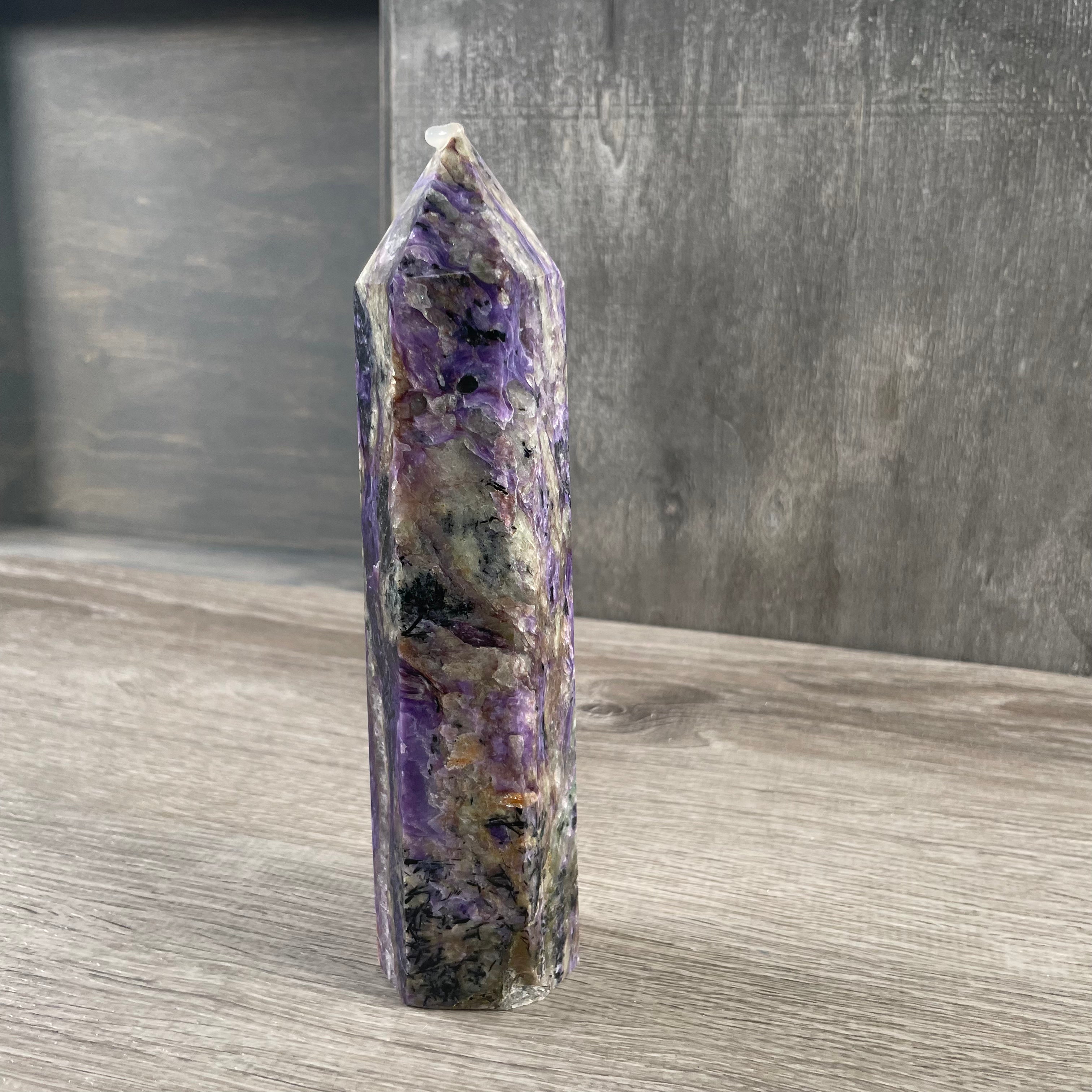 Charoite gemstone obelisk supplier
